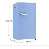 ❄️ Refrigerador compacto retro Frigidaire con enfriador, refrigerador de mostrador de 3.2 pies cúbicos con abridor de botellas incorporado, ideal para oficina, dormitorio, residencia estudiantil o cabaña