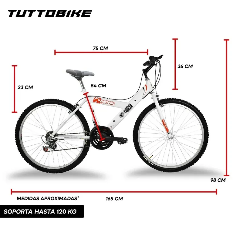 Bicicleta Montaña Rodada 26 18 Velocidades Starbike Monk Starbike MTB