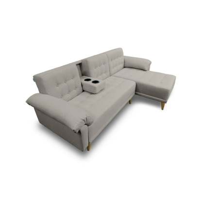 Sala Modular Reversible De Lino Gris ClaroModelo Brunello