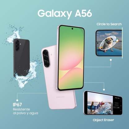 Smartphone Samsung Galaxy A56 8GB RAM 256GB ROM Rosa Desbloqueado