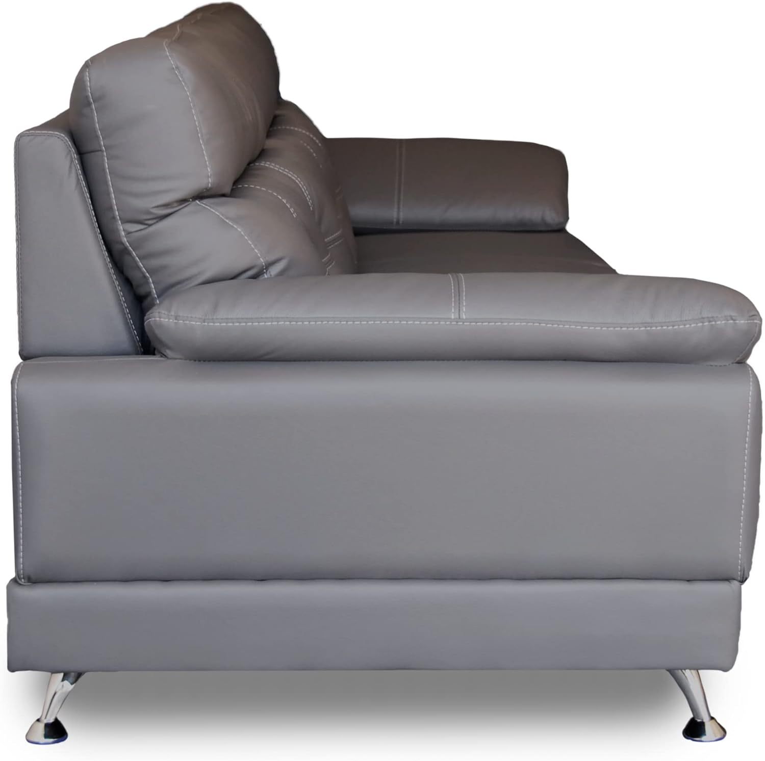 CONFORTOPIEL | Sofá de Piel Genuina Dublin (Chocolate) Medidas APROXIMADAS: (230 cm Largo x 85 cm Profundidad x 95 cm Altura)