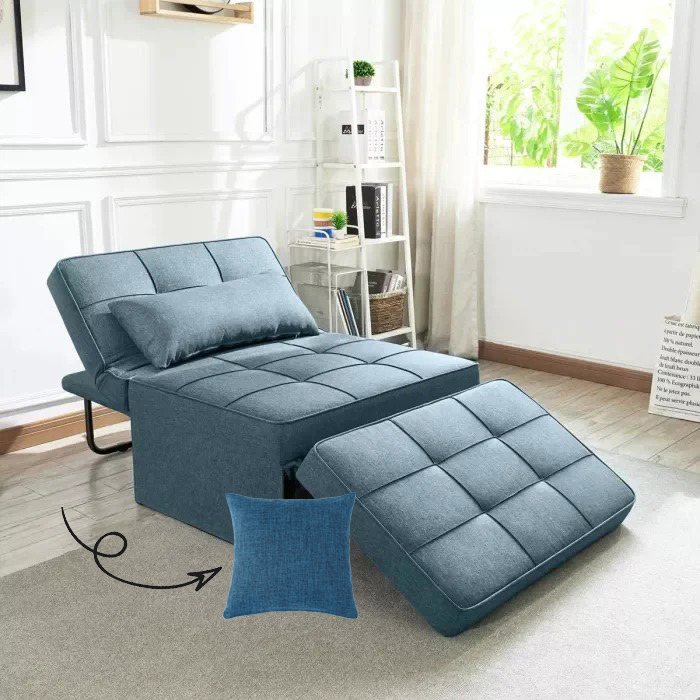 CAMA DE INVITADOS PLEGABLE MULTIFUNCIN LINO 4 EN 1