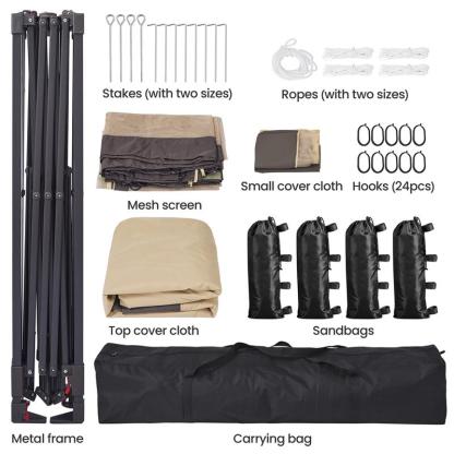 Escalera telescópica de 5 metros (16,5 pies) con estructura en A, escalera plegable portátil de extensión, escalera telescópica compacta multiusos para trabajos al aire libre, capacidad máxima de 150 kg (330 lbs), TikTokShopBlackFriday