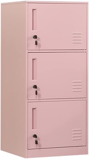 Casillero de almacenamiento vertical metálico de 2 puertas para habitación de niños, escuela, oficina, hogar, apilable, de acero, para juguetes y equipo deportivo, dispositivo antivuelco (2D,