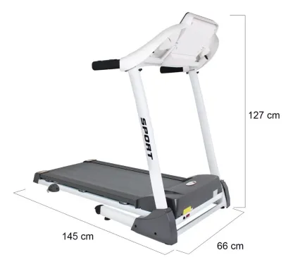 Caminadora eléctrica Centurfit MKZ-CAM918 127V color blanca y negro