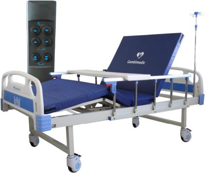 Gambimedic Cama De Hospital Electrica Economica 3 Posiciones Base Espalda Y Piernas Mod. Eii-02 Incluye Colchon