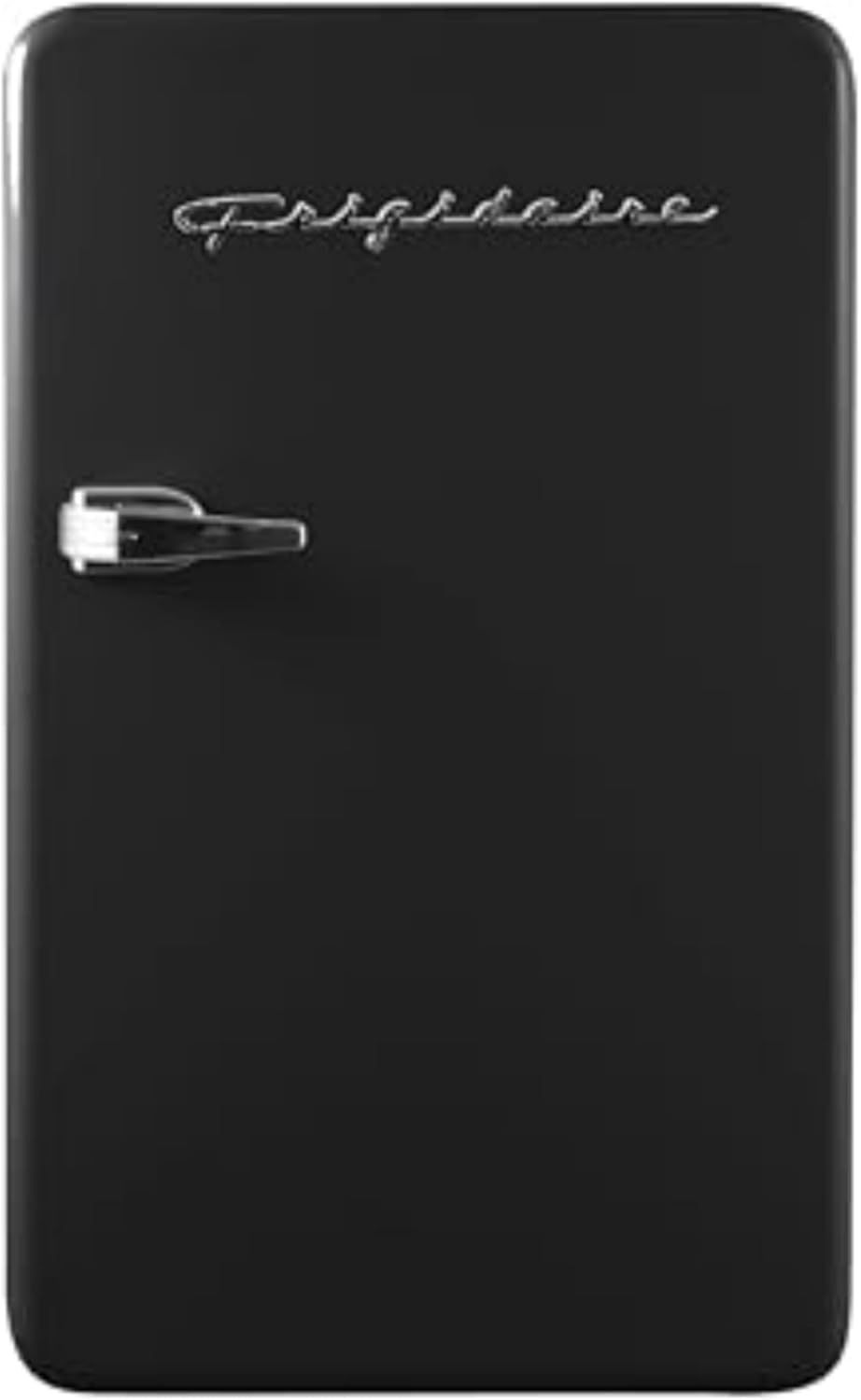 Frigidaire Retro Compact Refrigerator with Chiller, 3.2 cu ft Countertop Fridge, Built-In Bottle Opener, Rounded Corners, Premium, for Office, Bedroom, Dorm Room, Cabin, 18.5D x 20W x 31.5H (Pink)