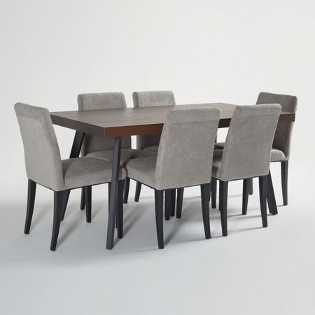 Juego de Comedor Gris 6 Sillas