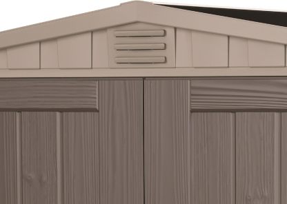 Keter Cobertizo de Almacenamiento para Jardin y Exteriores, Beige, Factor 8x11