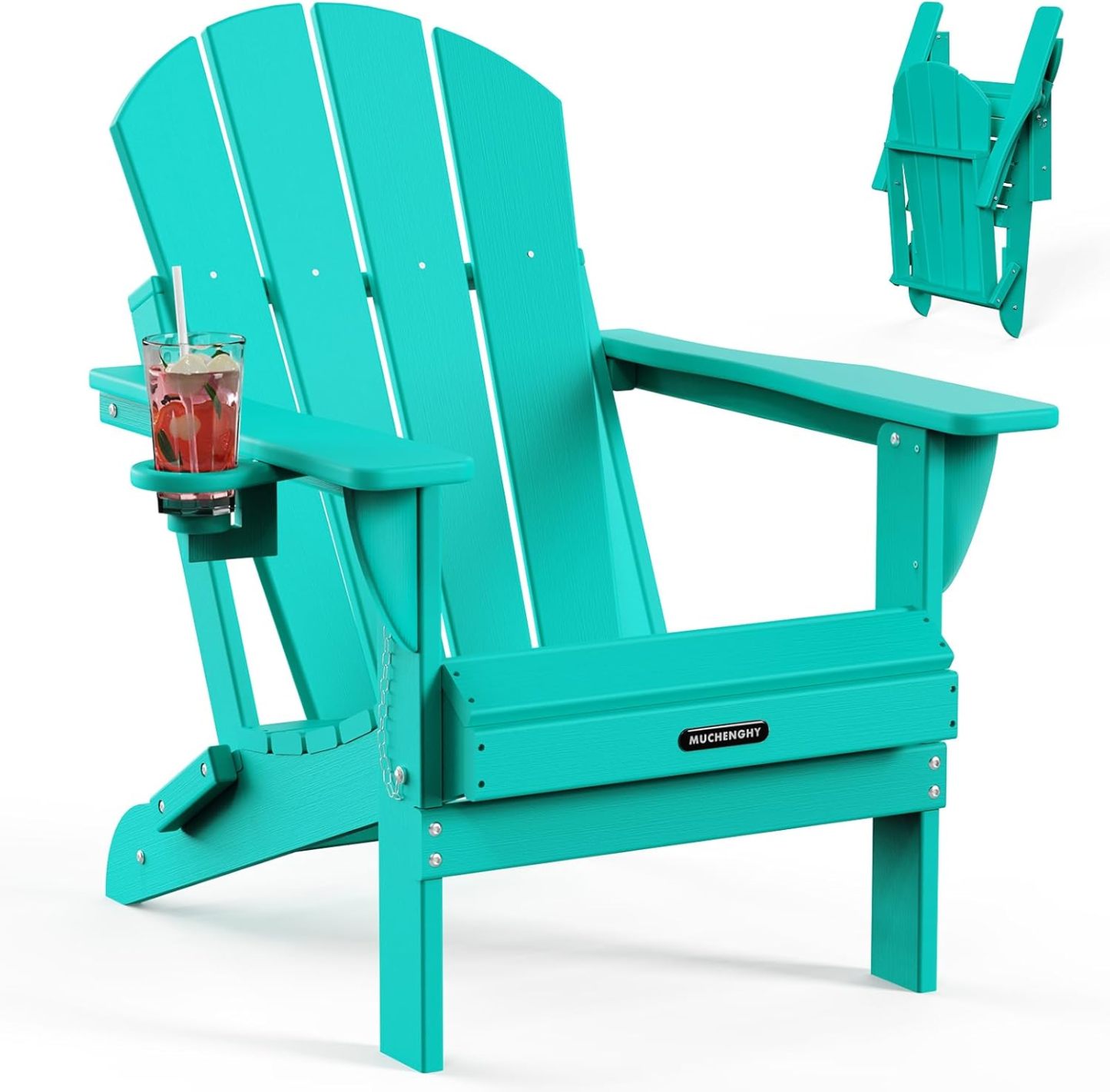 MUCHENGHY Sillas plegables Adirondack, sillas de patio, sillas para ho