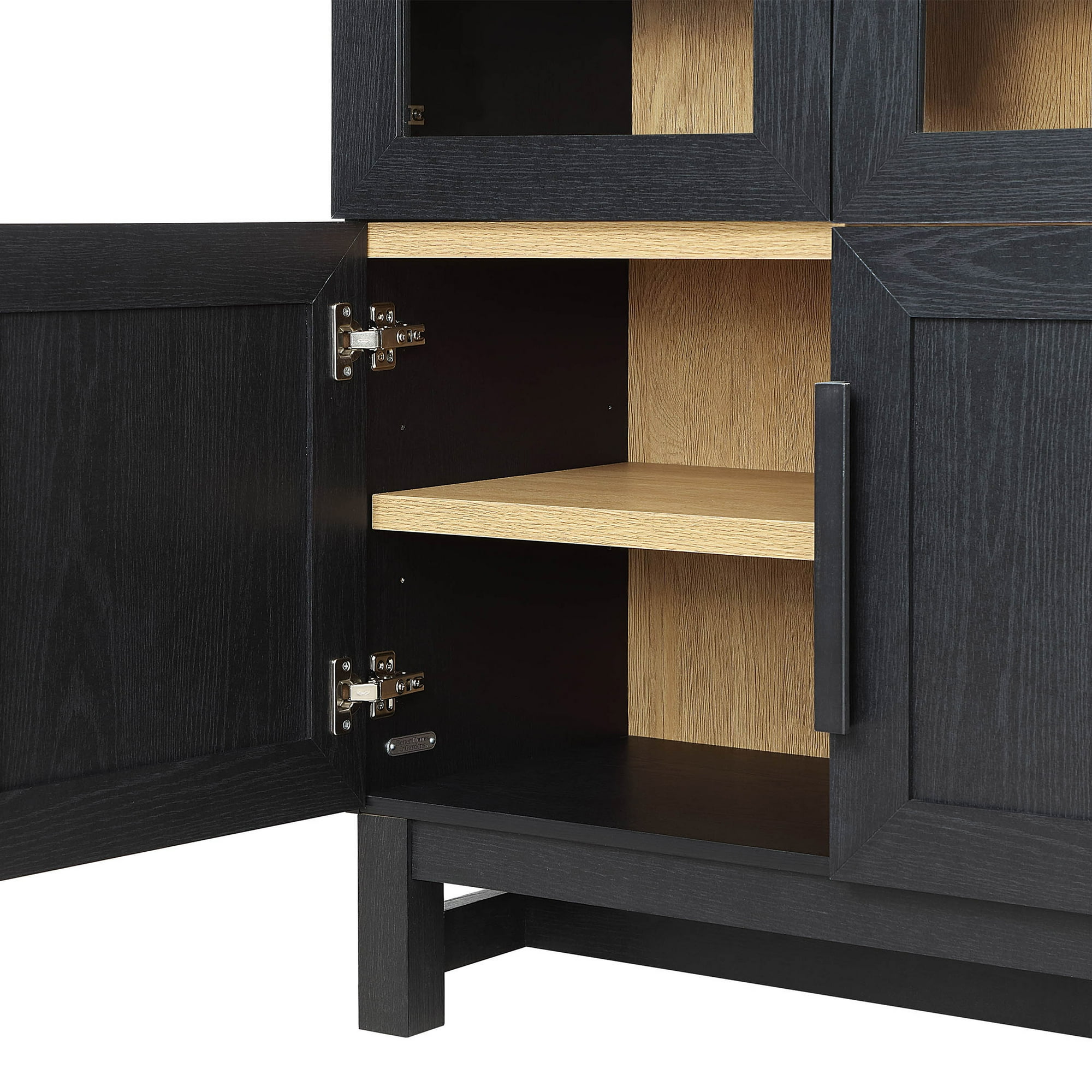 Gabinete de cocina Juliet de arco redondeado, negro intenso, de Better Homes & Gardens