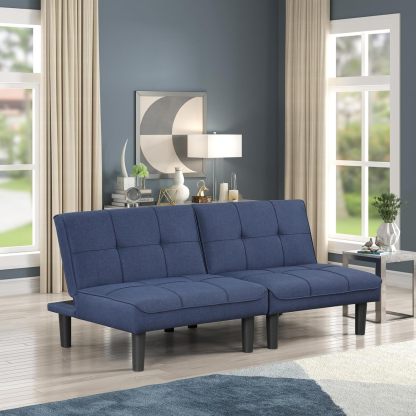 ! Sólo MXN$507 hoy KAIRUITUCH - Sofá cama convertible 3 en 1 para cama individual, sofá de futón con respaldo plegable ajustable, 2 piezas, futón pequeño para sala de estar, departamento