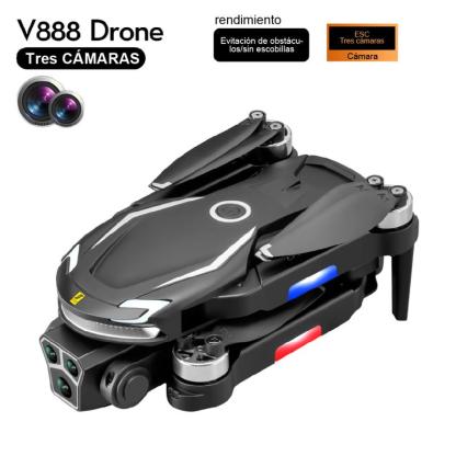 Mini Dron V888 8k Profesional Dual Cámara, Fpv 2.4ghz