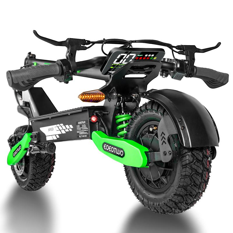 Patinete Eléctrico Todoterreno Plegable 1200W | Velocidad hasta 48 km/h (30 mph) | Autonomía 32–64 km | Doble Suspensión | Carga Máx. 150 kg | Plegado en 3 segundos