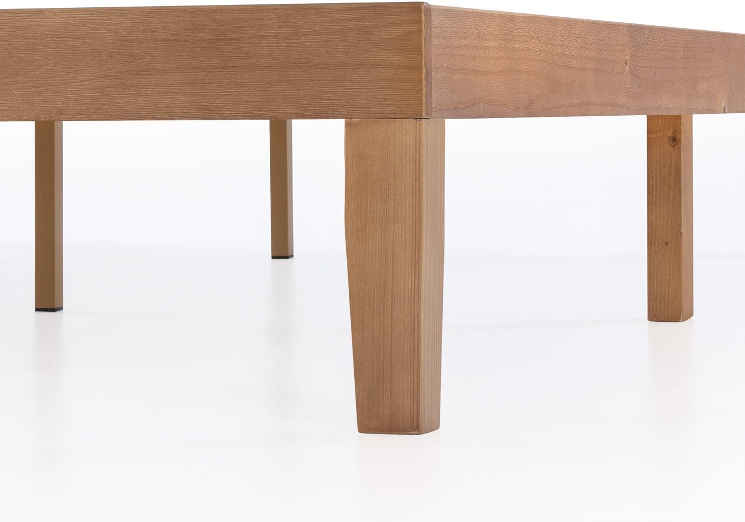 Mellow Naturalista Classic - Cama de Plataforma de Madera Maciza de 12 Pulgadas con Listones de Madera, no Necesita somier, fácil Montaje, Queen, Pino