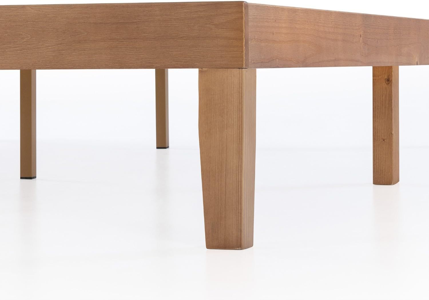 Mellow Naturalista Classic - Cama de Plataforma de Madera Maciza de 12 Pulgadas con Listones de Madera, no Necesita somier, fácil Montaje, Queen, Pino
