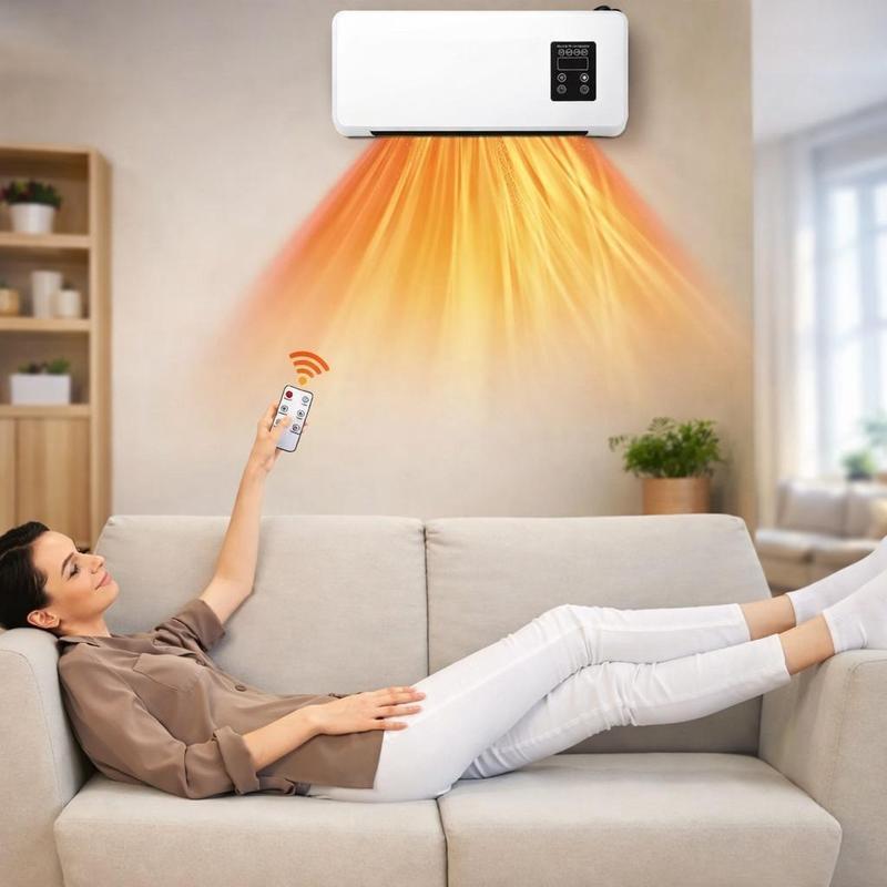 Aire Acondicionado para Aire Frío y Aire Caliente con Control Remoto y Función de Calentamiento Integrada
