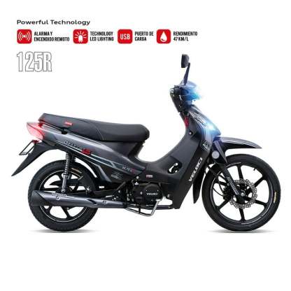 Motocicleta Veloci Draxter RX Sport Limited 125cc 2024 Plata Veloci Draxter RX Sport Limited 125cc 2024