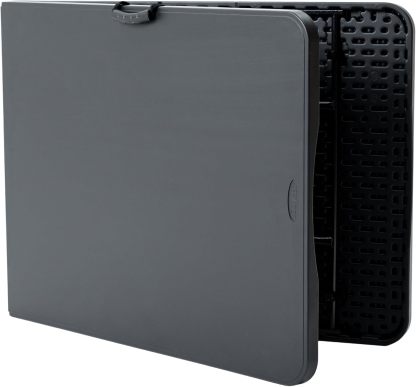 Paquete de 2 Mesas Plegables Negras 180 cm | Mesas de Plástico Resistente Uso Rudo | Ideales para Eventos, Jardín, Negocio y Hogar | Fácil Almacenamiento