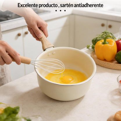 Sartenes Antiadherentes 18 Piezas, Bateria de Cocina, Juego de Sartenes de Induccion, Juego de Ollas y Sartenes, Fácil Limpieza, con Sartenes libres de PFOS y PFOA, Apto Para Todas Las Estufas