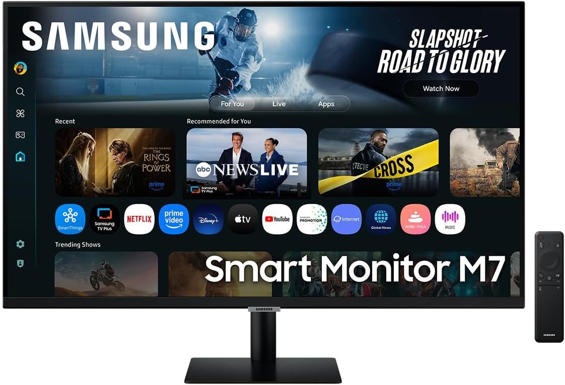 Samsung Smart Monitor LS27FM500ELXZX 27" FHD 60Hz, Panel VA, TV Plus, Resolución FHD, Tiempo de Respuesta 4ms (GTG), Brillo 200 CD/m