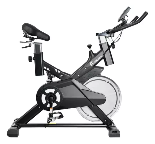 Bicicleta Spinning 15kg Gym Fija Centurfit Profesional Hogar Color Negro