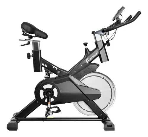 Bicicleta Spinning 15kg Gym Fija Centurfit Profesional Hogar Color Negro