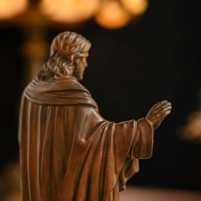 BGCOPPER - Estatua de madera de Virgen María, adorno de figura virgen católica, regalo religioso para decoración del hogar, Navidad, 8.6 pulgadas