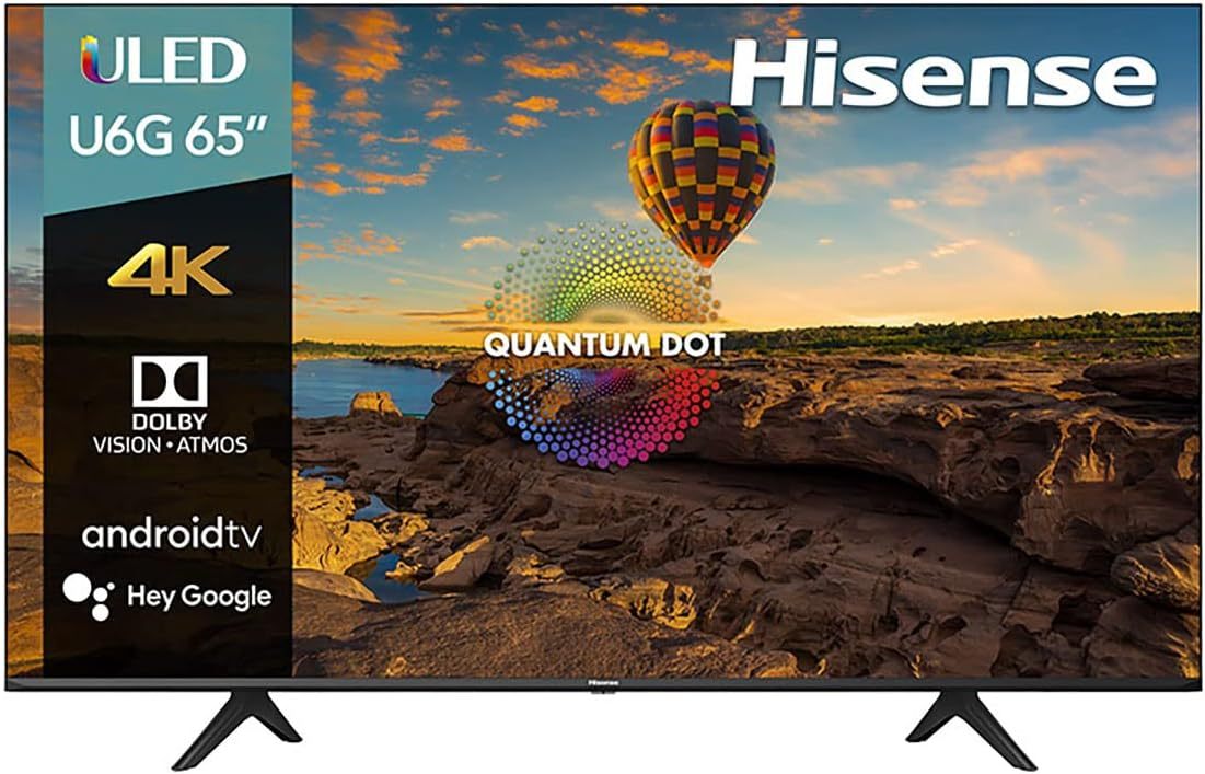Hisense Pantalla QLED de 43" 43QD6N Google TV Works with Alexa 2024