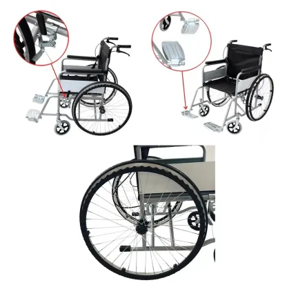 Silla De Ruedas Plegable Soporta Hasta 130 Kilos