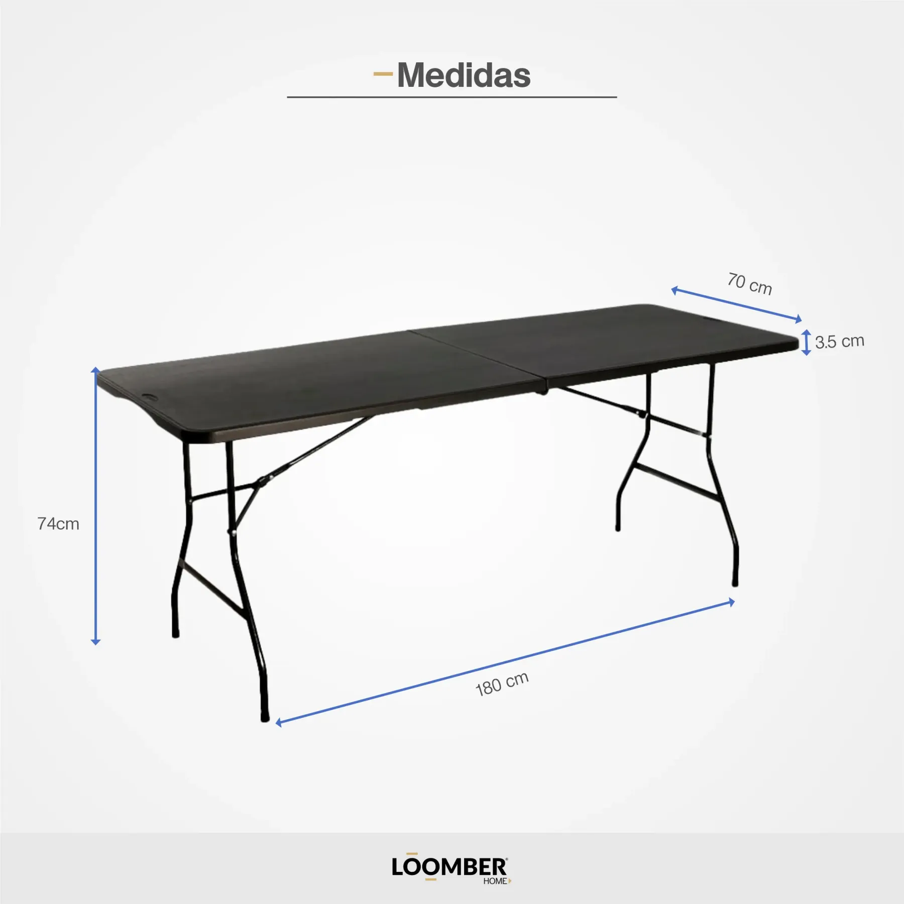 Paquete de 4 Mesas Plegables Blancas 180 cm para Eventos y Fiestas Cómodas y Prácticas