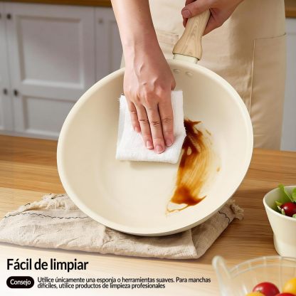 Sartenes Antiadherentes 18 Piezas, Bateria de Cocina, Juego de Sartenes de Induccion, Juego de Ollas y Sartenes, Fácil Limpieza, con Sartenes libres de PFOS y PFOA, Apto Para Todas Las Estufas