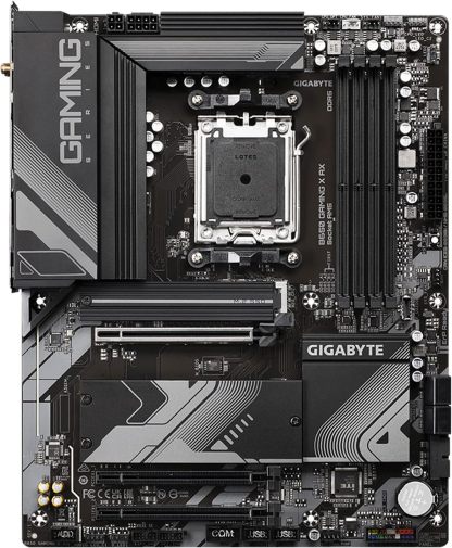GIGABYTE B650 Gaming X AX (AM5/ LGA 1718/ AMD/ B650/ ATX/ 5 años de garantía/DDR5/ PCIe 4.0 M.2/ PCIe 4.0/ USB 3.2 Gen2x2 Type-C/AMD Wi-Fi 6E/ Realtek 2.5GbE LAN/Placa Base)