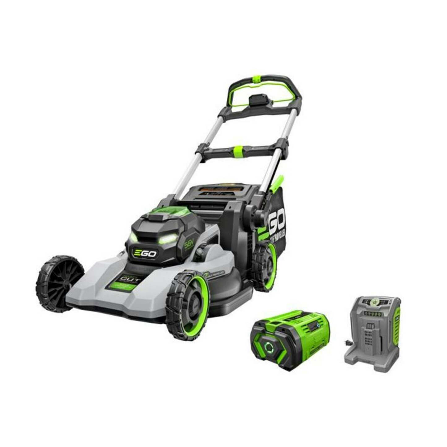 Cortacésped Ego Power+ serie 1000 de 22 pulgadas con plataforma súper compuesta, corte selecto, accionamiento táctil, kit autopropulsado