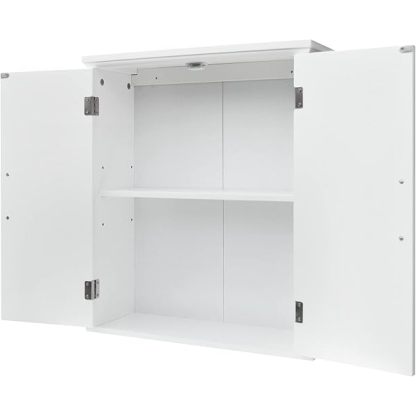 Clóset de Pared extraíble con Puertas Dobles, Color Blanco Pull Handle Wall Cabinet clóset de pared