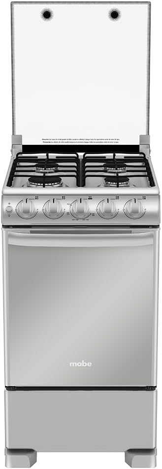 Mabe EM5045CAIS1 Estufa de Piso 50 cm, Color Plata Mercury