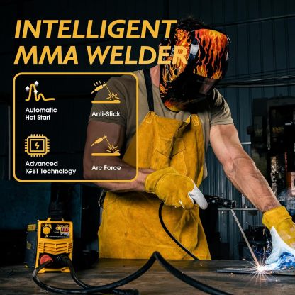 TOOLIOM - Soldadora de varilla 135A 110V/220V Máquina de soldar MMA ARC Soldadora DC inverter con pantalla digital Máquina de soldar portátil