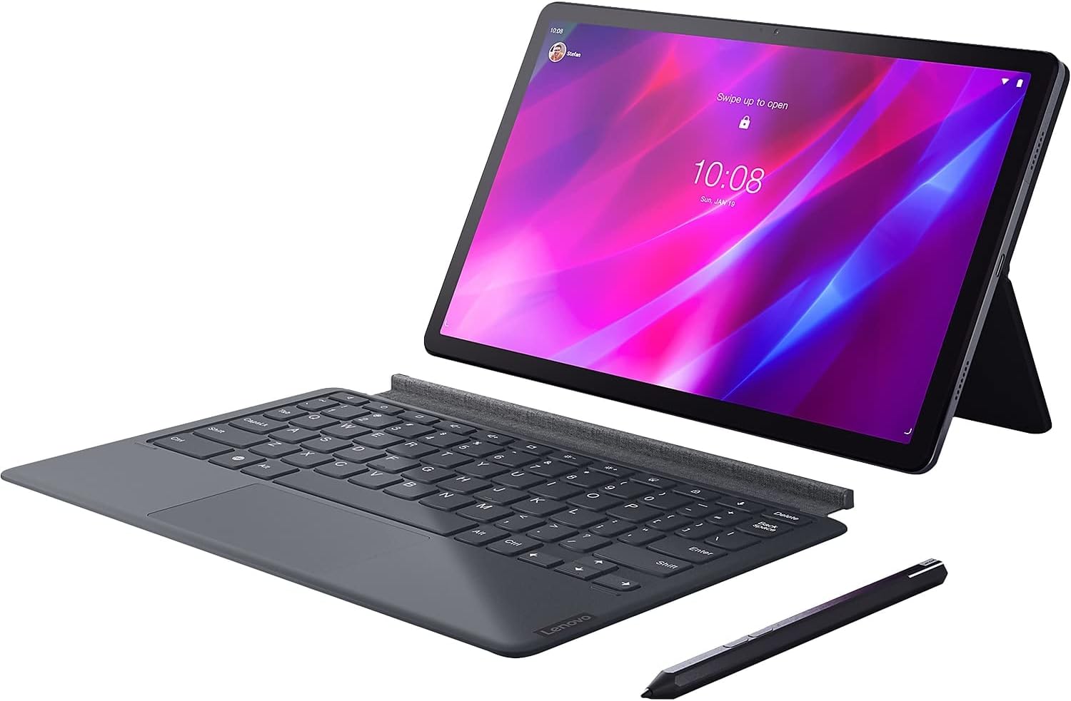 Lenovo Tab P11 Plus (1ª generación) - 2021 - Tablet - Batería de larga duración - LCD de 11 pulgadas - Procesador MediaTek Octa-Core - Memoria de 4 GB - Almacenamiento de 128 GB - Android 11 - Bluetooth y Wi-Fi, Gris