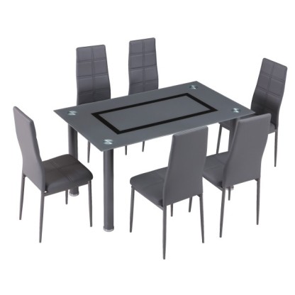Juego de comedor Commodity Axiss Rectangular 6 sillas