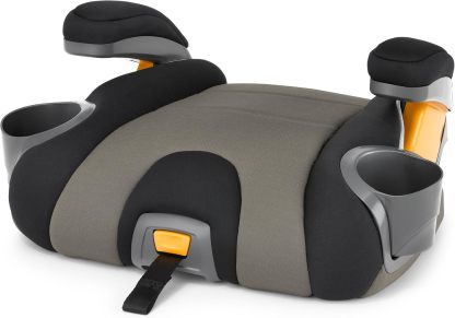 Chicco - KidFit Zip Air Plus 2 en 1 asiento elevador de posicionamiento para coche – Q Collection, negro/gris
