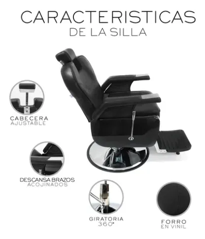 Sillón Silla Barbero Barberia Estética Peluquería Neumático