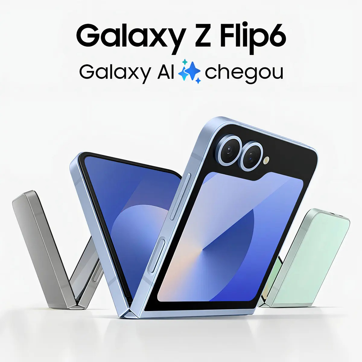 📱 Samsung Galaxy Z Flip6 5G Reacondicionado Grado Aceptable, 12GB RAM + 512GB, Pantalla 6.7", Cámara Dual, Selfie 50MP, Galaxy AI, Celular Desbloqueado