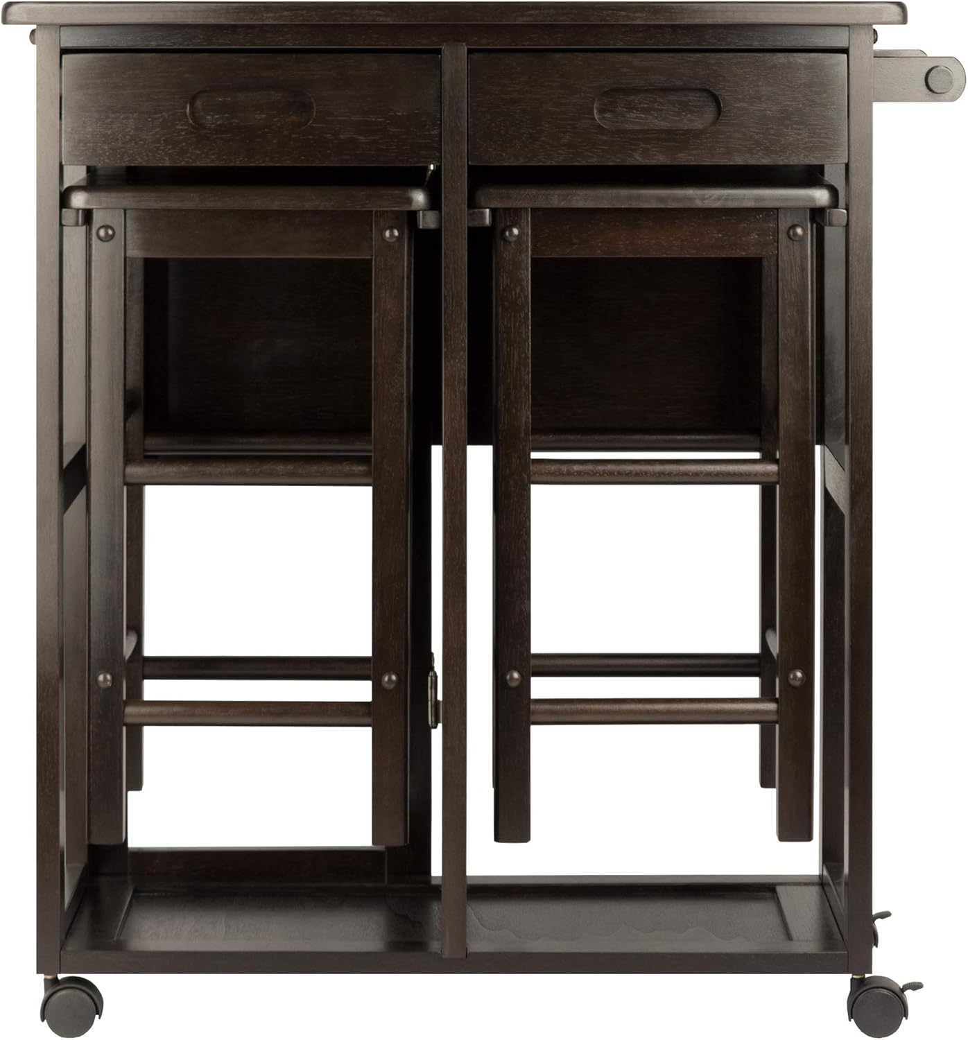 Winsome Wood 23330 Mesa Suzanne 3-Pack Space Saver Set, Coffee
