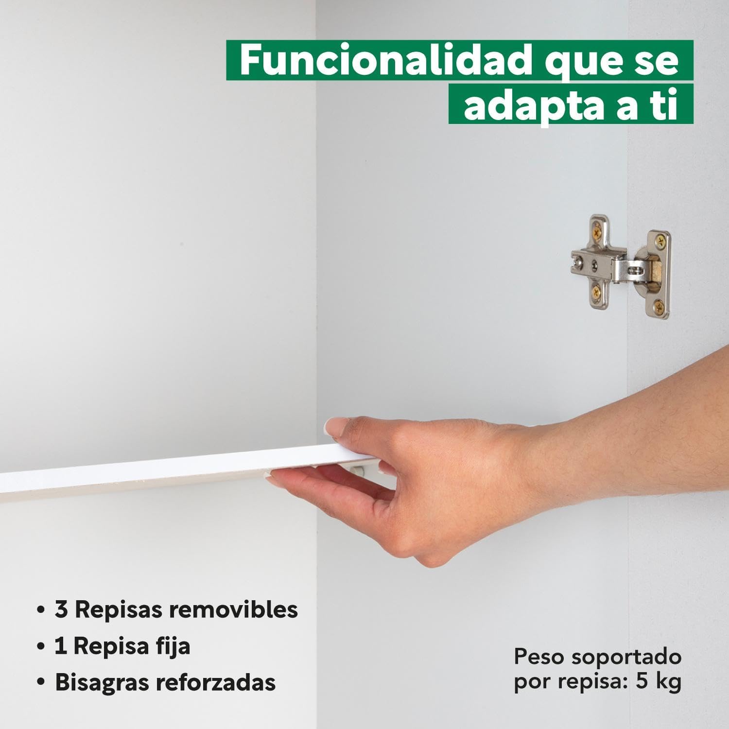 Kingshouse | Ropero De 6 Puertas con 2 Cajones – Color Café – Barra para Colgar – Estructura MDP – Mueble Organizador De Ropa – Armario para Casa, Recámara y Hogar