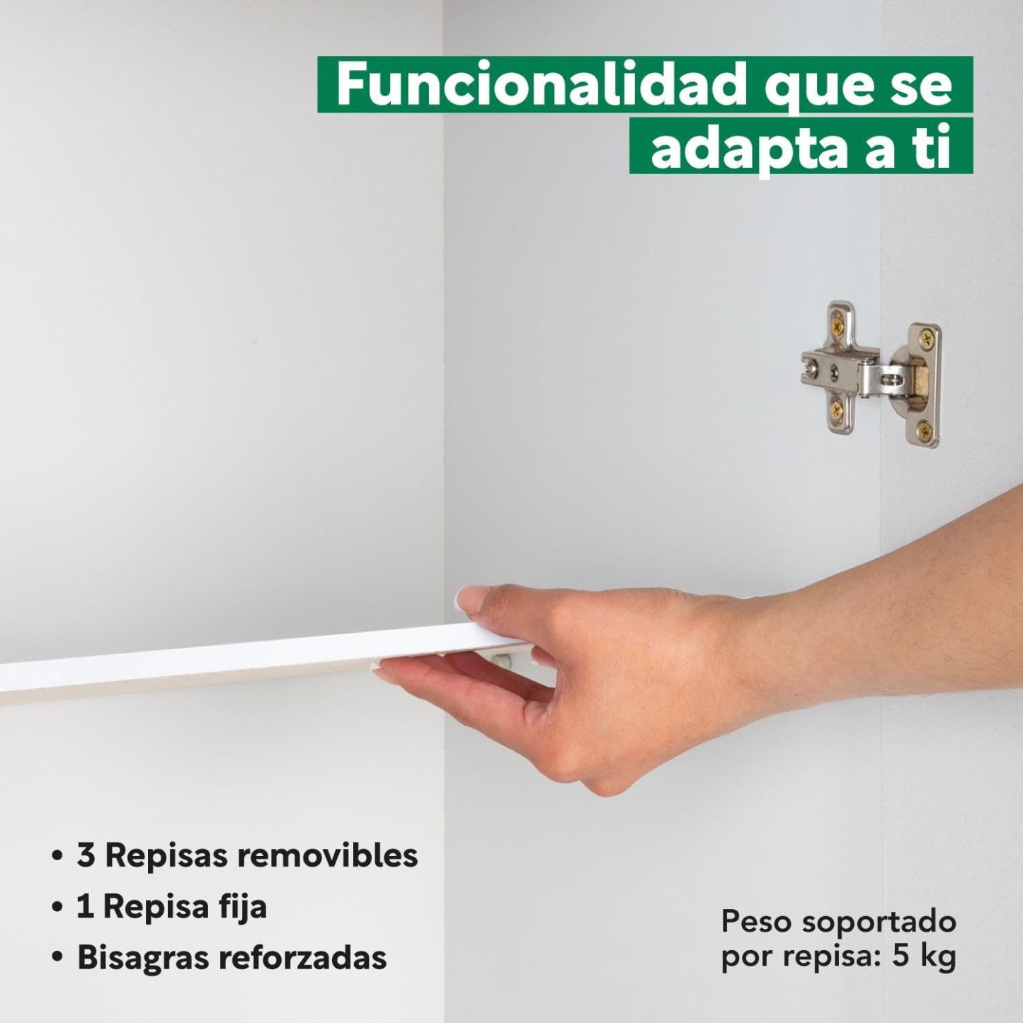 Kingshouse | Ropero De 6 Puertas con 2 Cajones – Color Café – Barra para Colgar – Estructura MDP – Mueble Organizador De Ropa – Armario para Casa, Recámara y Hogar