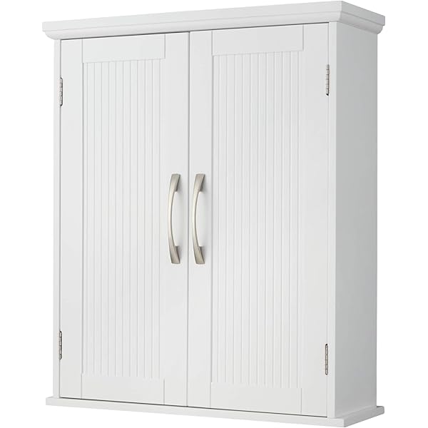Clóset de Pared extraíble con Puertas Dobles, Color Blanco Pull Handle Wall Cabinet clóset de pared