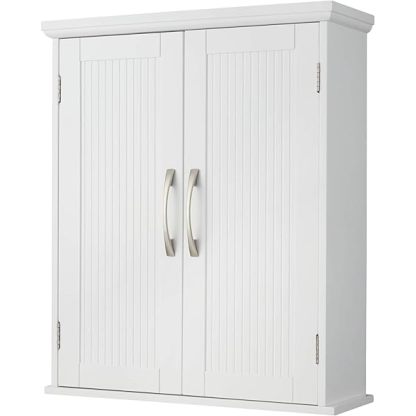 Clóset de Pared extraíble con Puertas Dobles, Color Blanco Pull Handle Wall Cabinet clóset de pared