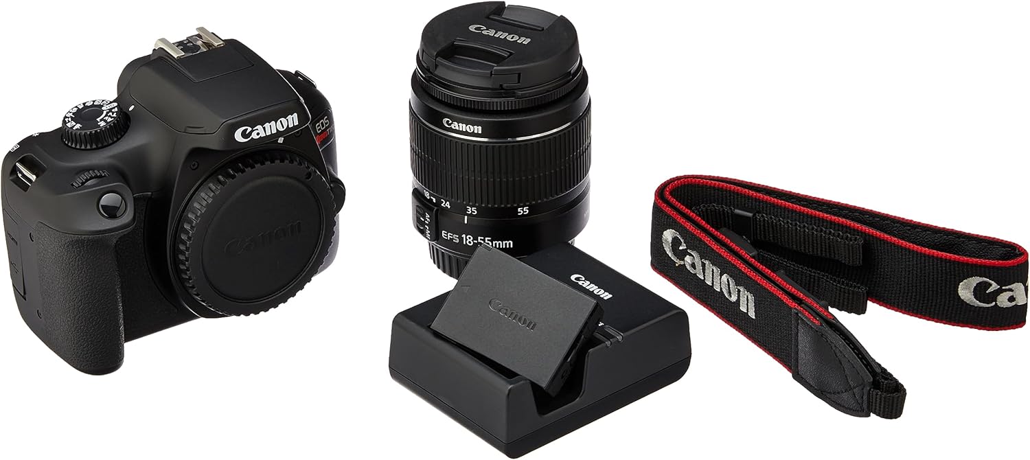 Canon EOS Rebel T100 DSLR Camera w/EF-S 18-55mm f/3.5-5.6 DC Lens (International Model)