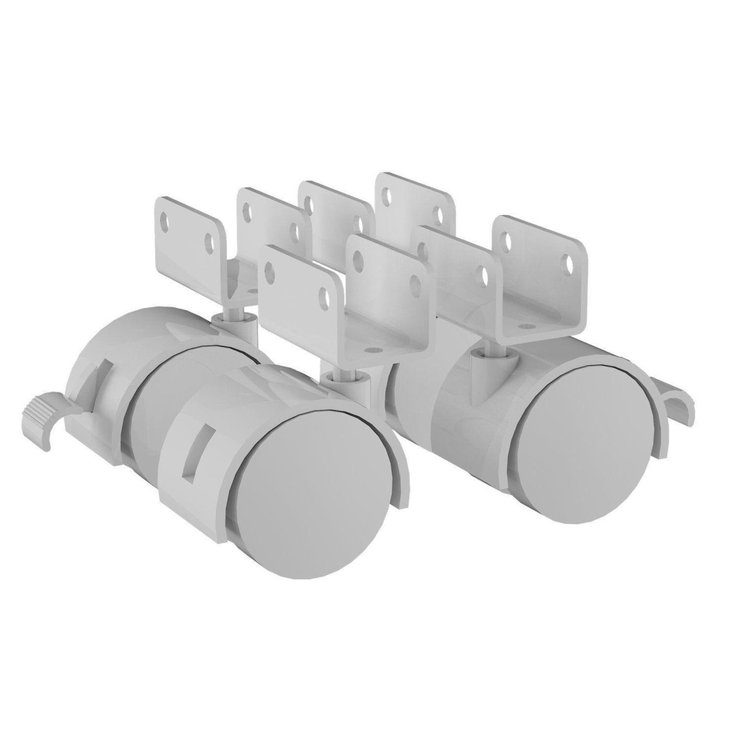 Minicama tipo cuna con muebles capitoné Alegria Espresso