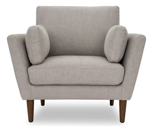 Sillón Sofá Individual Sala Malaga Color Taupe